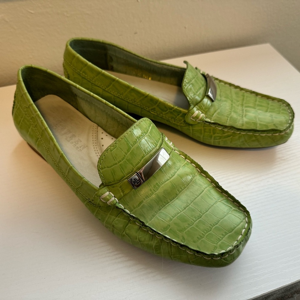 Ralph Lauren “Suzie” Faux Crocodile Loafer - Picture 3 of 10